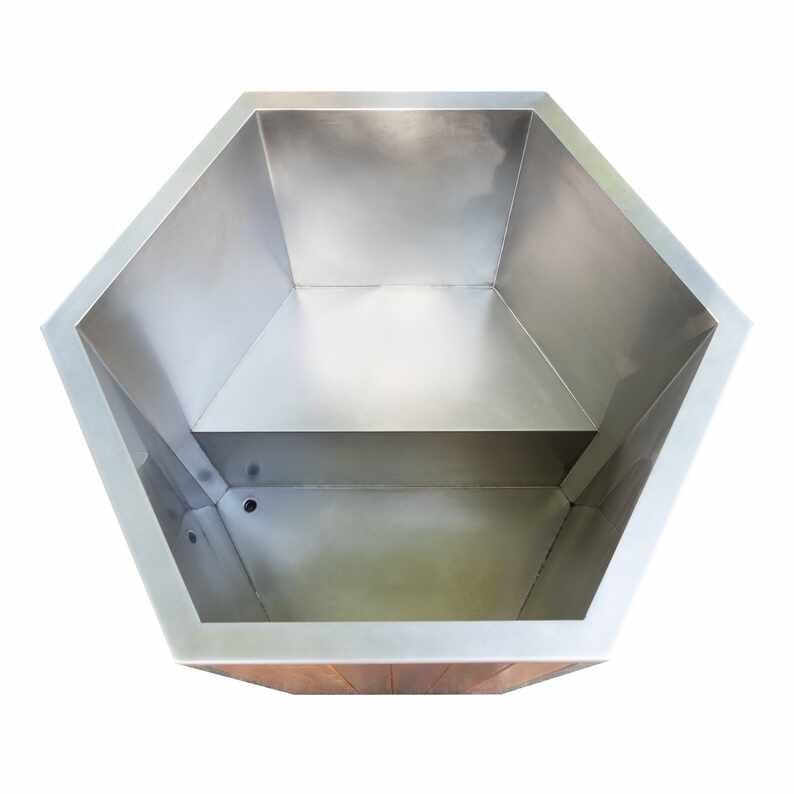 Cedar Cold Plunge Tuba Sarbide Urratsarekin